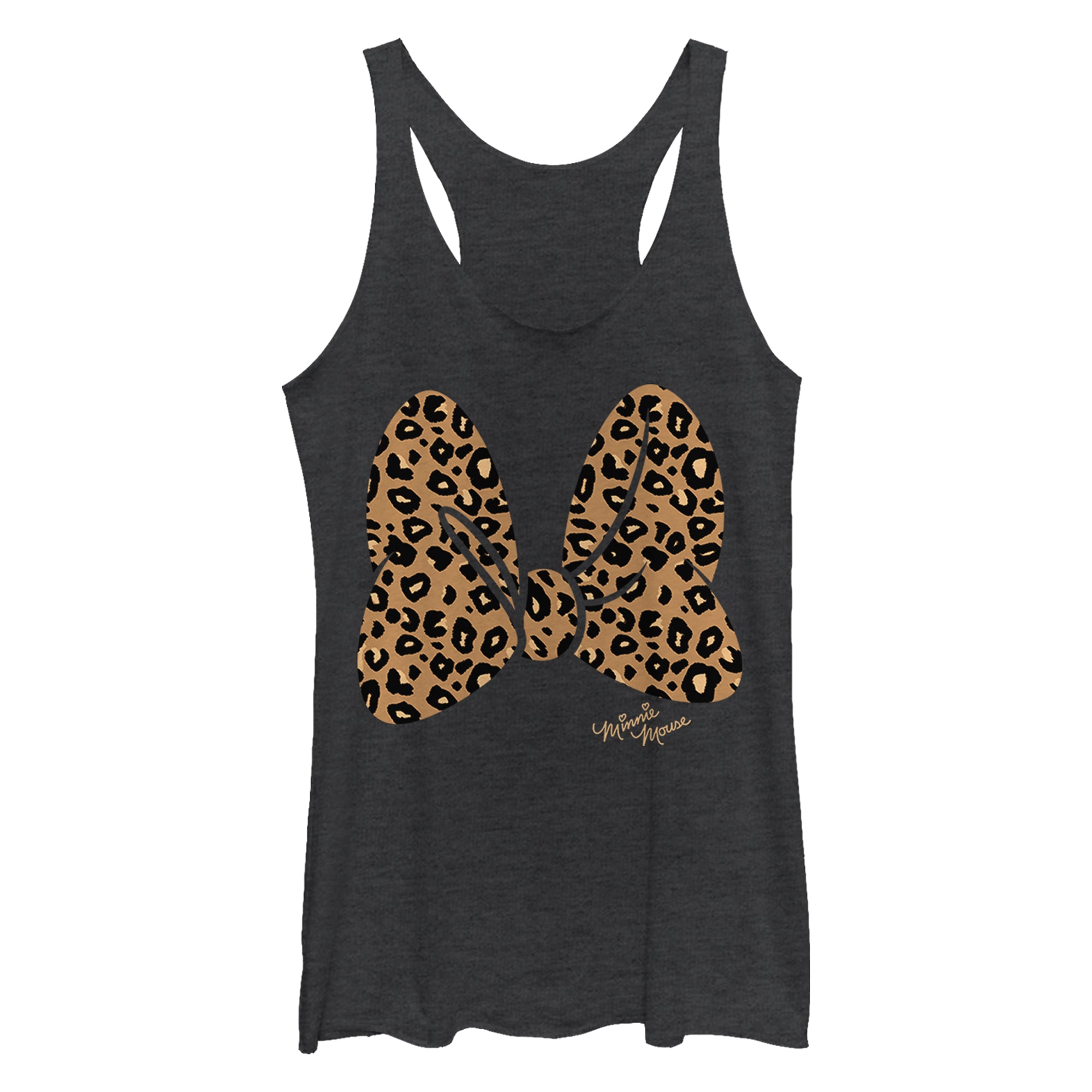 Junior's Disney Animal Print Bow Tank Top